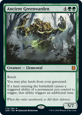 [178]【EN】【FOIL】古の緑守り/Ancient Greenwarden【ZNR】[M][緑]