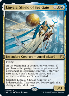 [226]【EN】【FOIL】海門の擁護者、リンヴァーラ/Linvala, Shield of Sea Gate【ZNR】[R][多色]