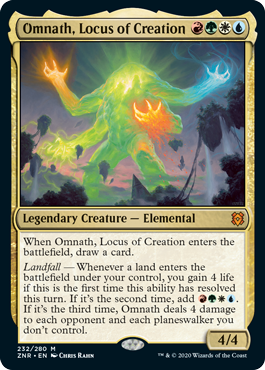 [232]【EN】【FOIL】創造の座、オムナス/Omnath, Locus of Creation【ZNR】[M][多色]