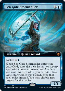 [334]【EN】■拡張アート■海門の嵐呼び/Sea Gate Stormcaller【ZNR】[M][青]