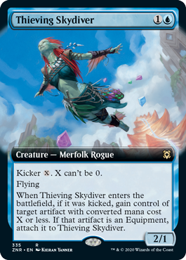 [335]【EN】■拡張アート■泥棒スカイダイバー/Thieving Skydiver【ZNR】[R][青]