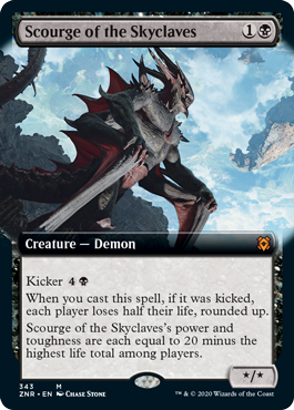 [343]【EN】【FOIL】■拡張アート■スカイクレイブの災い魔/Scourge of the Skyclaves【ZNR】[M][黒]