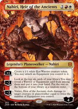 [282]【EN】【FOIL】■ボーダーレス■古代を継ぐ者、ナヒリ/Nahiri, Heir of the Ancients【ZNR】[M][多色]