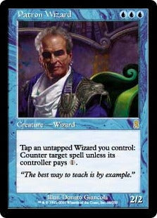 [089]【EN】守護ウィザード/Patron Wizard【ODY】[R][青]