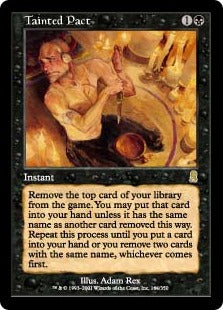 [164]【EN】【FOIL】汚れた契約/Tainted Pact【ODY】[R][黒]
