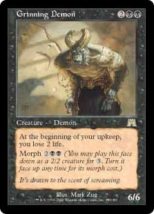 [153]【JP】にやにや笑いの悪魔/Grinning Demon【ONS】[R][黒]