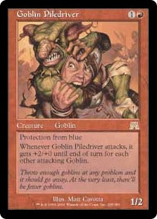 [205]【JP】ゴブリンの群衆追い/Goblin Piledriver【ONS】[R][赤]