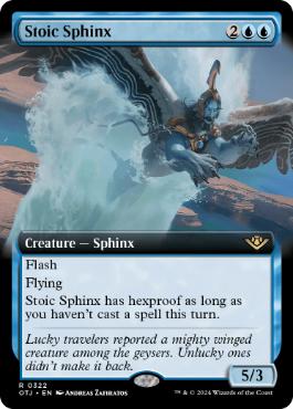 [322]【EN】■拡張アート■冷静なスフィンクス/Stoic Sphinx【OTJ】[R][青]