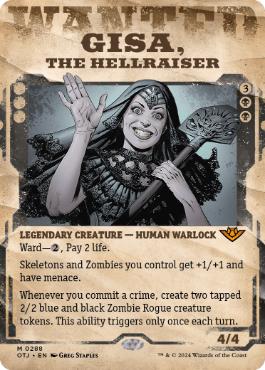 [288]【EN】■ショーケース■厄介者、ギサ/Gisa, the Hellraiser【OTJ】[M][黒]