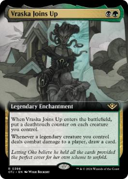 [366]【EN】■拡張アート■ヴラスカの加入/Vraska Joins Up【OTJ】[R][多色]