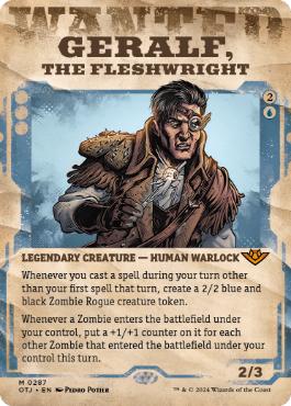 [287]【EN】【FOIL】■ショーケース■肉大工、ゲラルフ/Geralf, the Fleshwright【OTJ】[M][青]