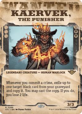 [289]【EN】【FOIL】■ショーケース■懲罰者、ケアヴェク/Kaervek, the Punisher【OTJ】[R][黒]