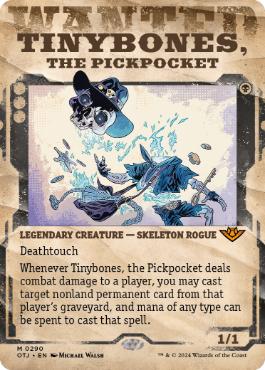 [290]【EN】【FOIL】■ショーケース■すりのチビボネ/Tinybones, the Pickpocket【OTJ】[M][黒]