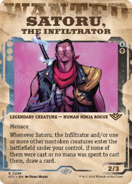 [298]【EN】【FOIL】■ショーケース■潜入者、悟/Satoru, the Infiltrator【OTJ】[R][多色]