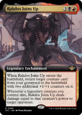 [360]【EN】【FOIL】■拡張アート■ラクドスの加入/Rakdos Joins Up【OTJ】[R][多色]