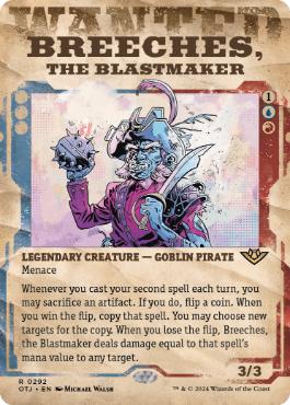 [292]【EN】【FOIL】■ショーケース■爆発の仕掛け人、ブリーチェス/Breeches, the Blastmaker【OTJ】[R][多色]