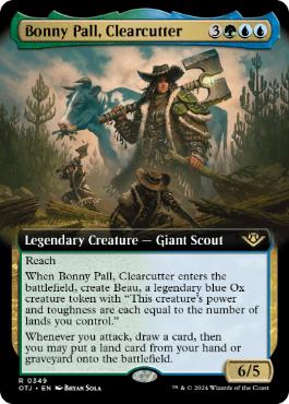 [349]【EN】【FOIL】■拡張アート■乱伐者、ボニー・ポール/Bonny Pall, Clearcutter【OTJ】[R][多色]