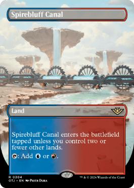 [304]【EN】【FOIL】■ボーダーレス■尖塔断の運河/Spirebluff Canal【OTJ】[R][土地]