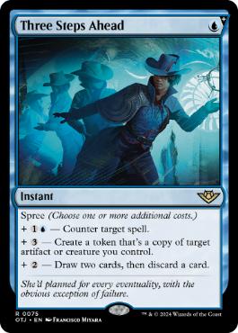 [075]【EN】【FOIL】三歩先/Three Steps Ahead【OTJ】[R][青]