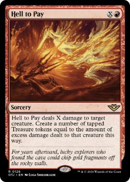 [126]【EN】【FOIL】地獄の反動/Hell to Pay【OTJ】[R][赤]