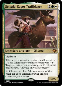 [231]【EN】【FOIL】熱心な先駆者、セルヴァラ/Selvala, Eager Trailblazer【OTJ】[M][多色]