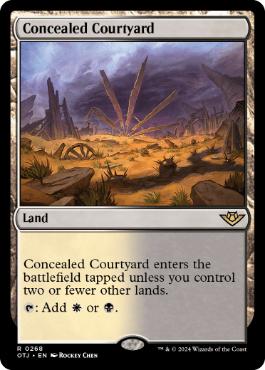 [268]【EN】【FOIL】秘密の中庭/Concealed Courtyard【OTJ】[R][土地]