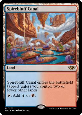 [270]【EN】【FOIL】尖塔断の運河/Spirebluff Canal【OTJ】[R][土地]