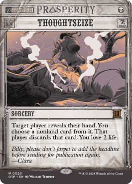 [020]【EN】【FOIL】■ショーケース■思考囲い/Thoughtseize【OTP】[M][黒]