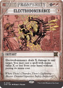 [023]【EN】【FOIL】■ショーケース■雷電支配/Electrodominance【OTP】[R][赤]