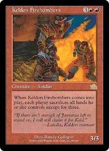 [094]【EN】ケルドの火弾兵/Keldon Firebombers【PCY】[R][赤]