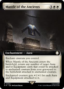 [452]【EN】■拡張アート■古き者のまとい身/Mantle of the Ancients【PIP】[R][白]