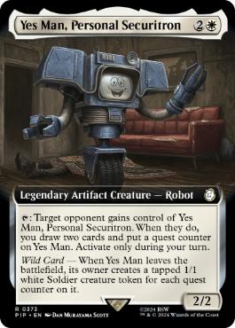 [373]【EN】■拡張アート■個人用セキュリトロン、イエスマン/Yes Man, Personal Securitron【PIP】[R][白]