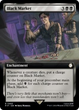 [463]【EN】■拡張アート■闇市場/Black Market【PIP】[R][黒]