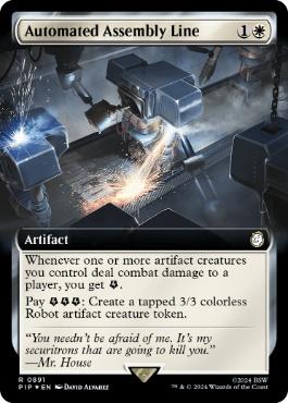 [891]【EN】【サージFOIL】■拡張アート■全自動製造ライン/Automated Assembly Line【PIP】[R][白]
