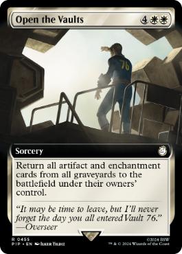 [455]【EN】【FOIL】■拡張アート■蔵の開放/Open the Vaults【PIP】[R][白]
