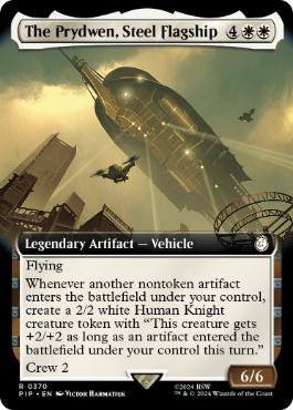 [370]【EN】【FOIL】■拡張アート■ブラザーフッドの旗艦、プリドゥエン/The Prydwen, Steel Flagship【PIP】[R][白]