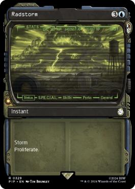 [329]【EN】【FOIL】■ショーケース■ラッドストーム/Radstorm【PIP】[R][青]
