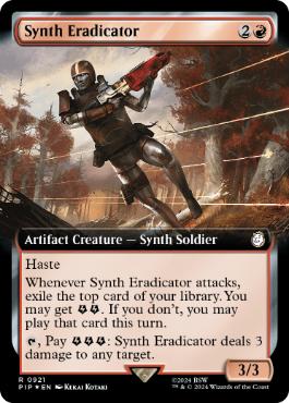 [921]【EN】【サージFOIL】■拡張アート■シンス・エラディケーター/Synth Eradicator【PIP】[R][赤]