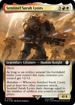 [956]【EN】【サージFOIL】■拡張アート■センチネル、サラ・リオンズ/Sentinel Sarah Lyons【PIP】[R][多色]