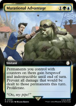 [950]【EN】【サージFOIL】■拡張アート■変異の賜物/Mutational Advantage【PIP】[R][多色]