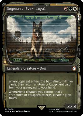 [868]【EN】【サージFOIL】■ショーケース■忠実な友、ドッグミート/Dogmeat, Ever Loyal【PIP】[M][多色]