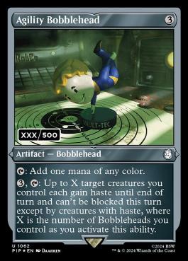 [1062]【EN】【ダブルレインボウFOIL】アジリティのボブルヘッド/Agility Bobblehead(シリアル入り)【PIP】[U][茶]