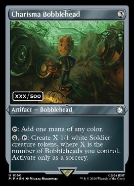 [1060]【EN】【ダブルレインボウFOIL】カリスマのボブルヘッド/Charisma Bobblehead(シリアル入り)【PIP】[U][茶]