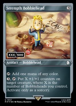 [1057]【EN】【ダブルレインボウFOIL】ストレングスのボブルヘッド/Strength Bobblehead(シリアル入り)【PIP】[U][茶]