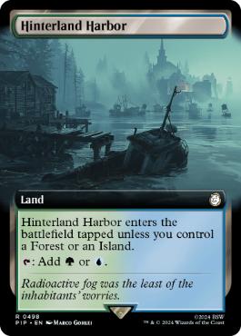 [498]【EN】【FOIL】■拡張アート■内陸の湾港/Hinterland Harbor【PIP】[R][土地]