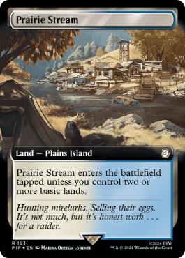 [1031]【EN】【サージFOIL】■拡張アート■大草原の川/Prairie Stream【PIP】[R][土地]