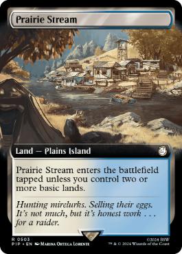 [503]【EN】【FOIL】■拡張アート■大草原の川/Prairie Stream【PIP】[R][土地]