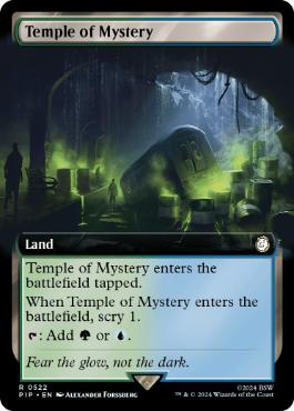 [522]【EN】【FOIL】■拡張アート■神秘の神殿/Temple of Mystery【PIP】[R][土地]