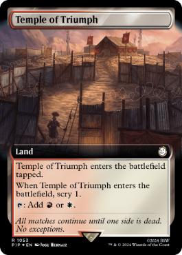 [1053]【EN】【サージFOIL】■拡張アート■凱旋の神殿/Temple of Triumph【PIP】[R][土地]