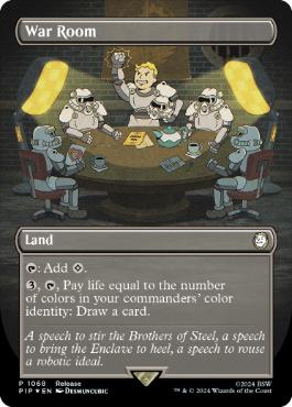 [1068]【EN】【FOIL】■ボーダーレス■作戦室/War Room【PIP】[R][土地]